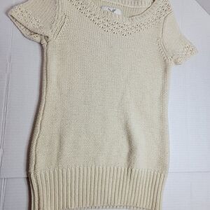 American Eagle Outfitters Cream Knit Sweater Vintage Y2K